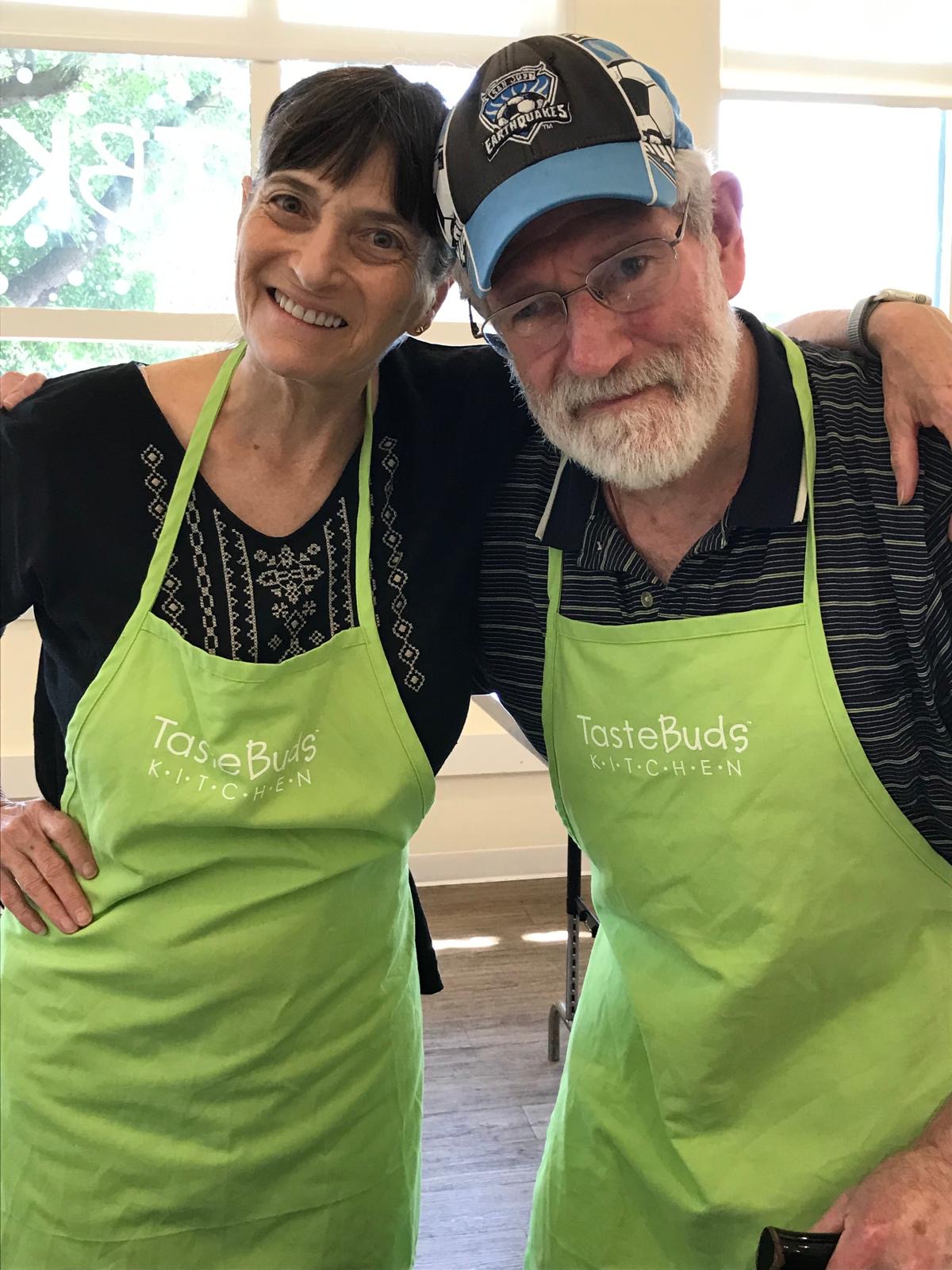 Eric and Lisie at family cooking class