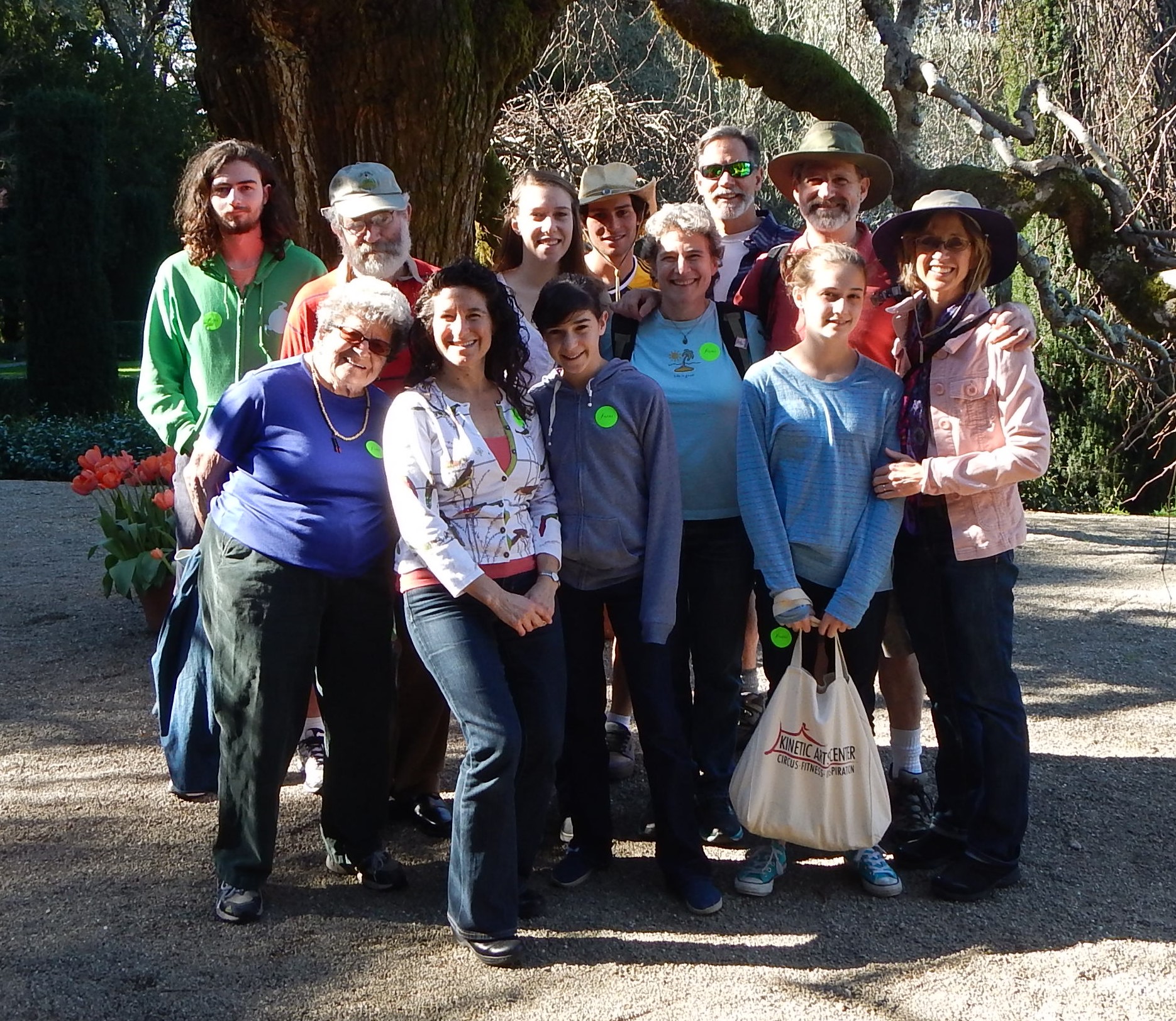 Eric with family at Filoli Gardens